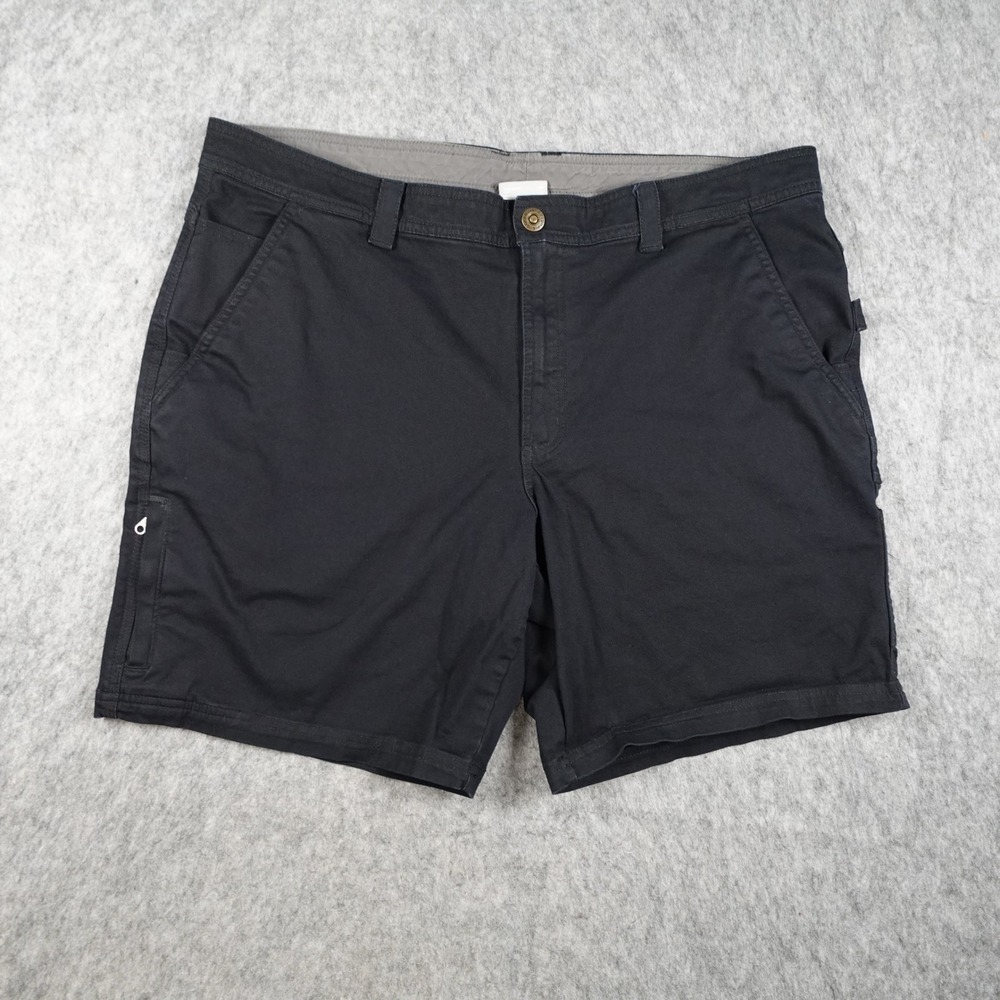 Columbia Shorts Men 38 Black Regular Fit Flex Outdoor Hiking Utility Cargo 8"